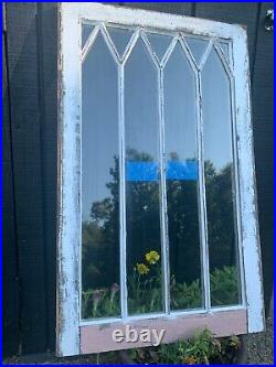 1 -20 x 32 Antique Vintage Mission Style Diamond Window Sash Old 4 Pane 1920s
