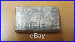 10 oz. Engelhard Old Style Poured Silver Bar REVERSE ERROR! Vintage and rare