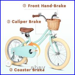 16 Inch Little Kids Bike for Age 4 5 6 7 Years Old Girls Retro Vintage Style