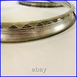 16 Original Style Early Ford Wheel Trim Rings/ Beauty Rings RIBBED- x4- Pol S/S
