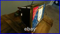 1950s Heileman Old Style Vtg Lighted Reverse On Glass Beer Bar Sign Lacrosse WIS
