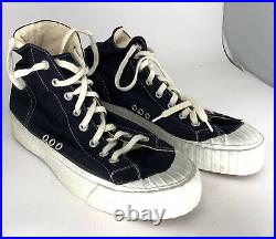 1965 Sneakers New Old Stock Dominion Co. Black Converse Style Mens Size 10 VTG