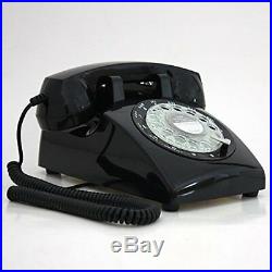 1970 Style Rotary Dial Telephone Phone Real Working Vintage Old Fashion Black