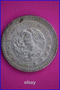1985 Mexico Libertad 1 Onza. 999 Silver Coin Vintage Old Style Imperfect 3531
