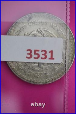 1985 Mexico Libertad 1 Onza. 999 Silver Coin Vintage Old Style Imperfect 3531