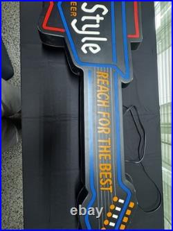 1989 Vintage Old Style Beer Guitar Neo Neon Sign Huge 43.5 Rare Bar Decor