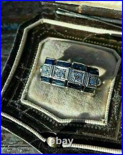 2.13 Carat Round Cut Lab-Created Diamond 1920's Vintage Old Romanian Style Rings
