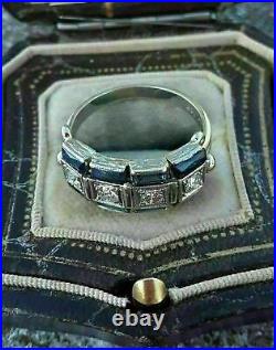 2.13 Carat Round Cut Lab-Created Diamond 1920's Vintage Old Romanian Style Rings