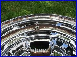 2 14'' X 7'' Vintage Old School Chrome Appliance Wheels Ford Mopar Cragar Style