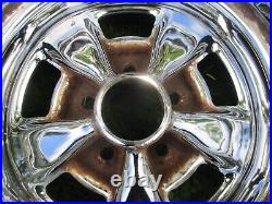 2 14'' X 7'' Vintage Old School Chrome Appliance Wheels Ford Mopar Cragar Style