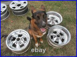 2 14'' X 7'' Vintage Old School Chrome Appliance Wheels Ford Mopar Cragar Style