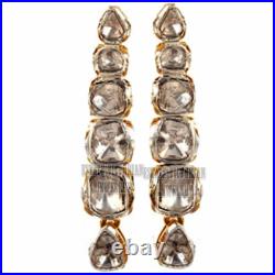 2.25Ct Genuine Old Mine Antique Cut Diamond Silver Vintage Style Earring Jewelry 2.25Ct Genuine Old Mine Antique Cut Diamond Silver Vintage Style Earring Jewelry
