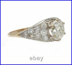 2.34ct Certified Old Mine Cut Vintage Style Diamond Engagement Ring