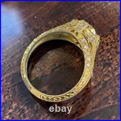 2.45ct GIA Certified Old European Cut Diamond Vintage Style Engagement Ring