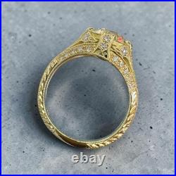 2.45ct GIA Certified Old European Cut Diamond Vintage Style Engagement Ring