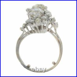 2.49ct Certified Old European Cut Diamond French Antique Style Cocktail Ring