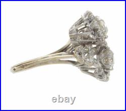 2.49ct Certified Old European Cut Diamond French Antique Style Cocktail Ring