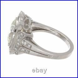 2.60ct Certified Old Mine Cut Diamond Vintage Style Engagement Ring