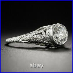 2.63 Ct Round Cut Lab-Created Diamond Old Filigree Style Antique & Vintage Rings