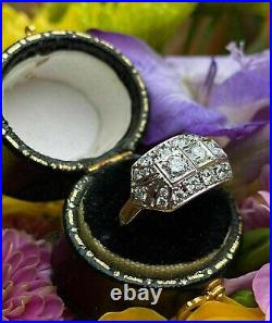 2.7 Ct Vintage Old European Style White Diamond Wedding 14K White Gold Over Ring