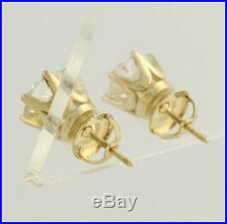 2.85ctw Old European Cut Diamond Earrings 18k Yellow Gold Vintage-Style EGLUSA