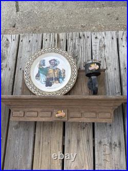 (2) EXTREMELY RARE Vintage FALSTAFF Beer Bar Lighted Signs MANTLE STYLE HTF OLD