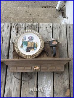 (2) EXTREMELY RARE Vintage FALSTAFF Beer Bar Lighted Signs MANTLE STYLE HTF OLD