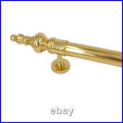 2 Large Solid Brass Door Pull Handles 50cm Vintage Old Style Spun Brass Pull 19
