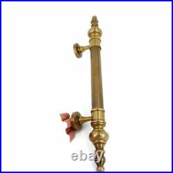 2 Large Solid Brass Door Pull Handles 50cm Vintage Old Style Spun Brass Pull 19