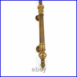 2 Large Solid Brass Door Pull Handles 50cm Vintage Old Style Spun Brass Pull 19