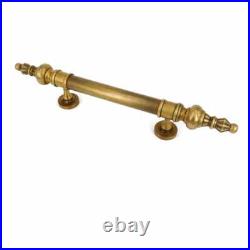 2 Large Solid Brass Door Pull Handles 50cm Vintage Old Style Spun Brass Pull 19