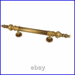 2 Large Solid Brass Door Pull Handles 50cm Vintage Old Style Spun Brass Pull 19