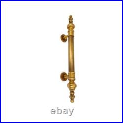 2 Large Solid Brass Door Pull Handles 50cm Vintage Old Style Spun Brass Pull 19