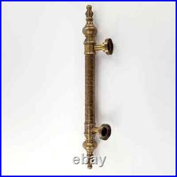 2 Large Solid Brass Door Pull Handles 50cm Vintage Old Style Spun Brass Pull 19