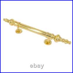 2 Large Solid Brass Door Pull Handles 50cm Vintage Old Style Spun Brass Pull 19
