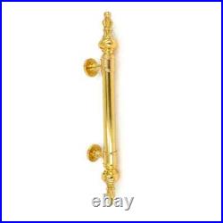 2 Large Solid Brass Door Pull Handles 50cm Vintage Old Style Spun Brass Pull 19