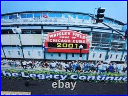 2 Vintage Original Wrigley Field Chicago Cubs Baseball Old Style Beer Metal Sign