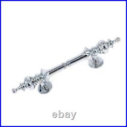 2 large DOOR handle pull solid 2 SPUN 30 cm brass vintage old style hollow 12