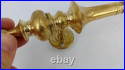 2 large DOOR handle pull solid 2 SPUN 30 cm brass vintage old style hollow 12