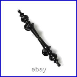 2 large DOOR handle pull solid 2 SPUN 30 cm brass vintage old style hollow 12