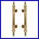 2-stunning-DOOR-handle-pulls-solid-SPUN-45-cm-brass-vintage-aged-old-style-17-01-snaa