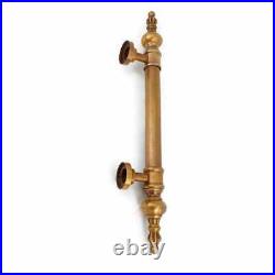2 stunning DOOR handle pulls solid SPUN 45 cm brass vintage aged old style 17