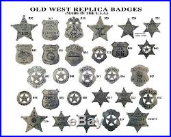 20 Assorted Old West Western Badges, Star, Vintage, Collectible, You Pick Styles