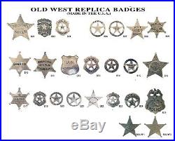 20 Assorted Old West Western Badges, Star, Vintage, Collectible, You Pick Styles