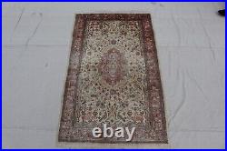 3'1 x 5'0 ft, Distressed Vintage Turkish Hand knotted rug Old style wool rug