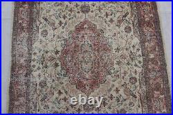 3'1 x 5'0 ft, Distressed Vintage Turkish Hand knotted rug Old style wool rug