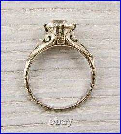 3.35 Ct Old European Round Cut Lab-Created Diamond Filigree Style Vintage Rings