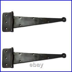 3 solid brass Large 10 inch long gate DOOR Hinges Vintage Old Style Solid heavy