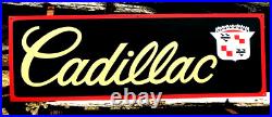 36 Hand Painted Antique Vintage Old Style Cadillac Service Station garage Sign