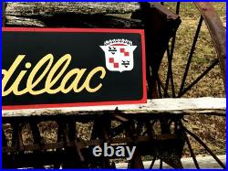 36 Hand Painted Antique Vintage Old Style Cadillac Service Station garage Sign